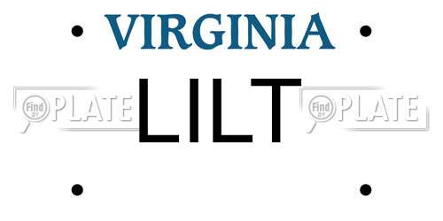 LILT Virginia License Plate