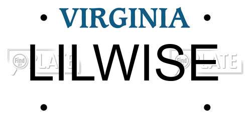LILWISE Virginia License Plate