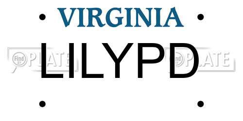 LILYPD Virginia License Plate