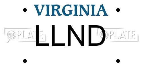 LLND Virginia License Plate