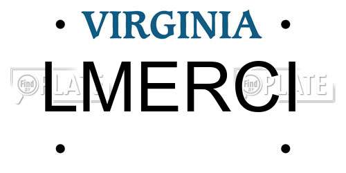 LMERCI Virginia License Plate
