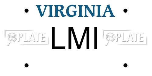 LMI Virginia License Plate