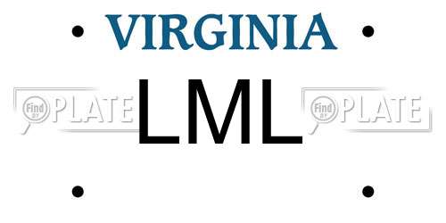 LML Virginia License Plate