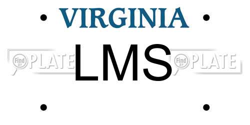 LMS Virginia License Plate