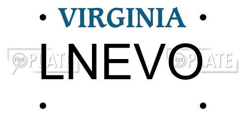 LNEVO Virginia License Plate