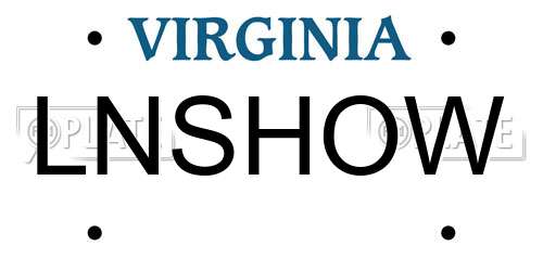 LNSHOW Virginia License Plate