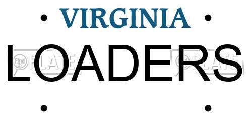 LOADERS Virginia License Plate