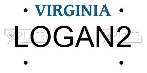 LOGAN2 Virginia License Plate