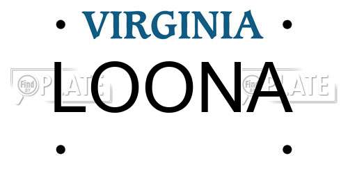 LOONA Virginia License Plate