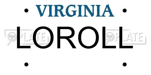 LOROLL Virginia License Plate