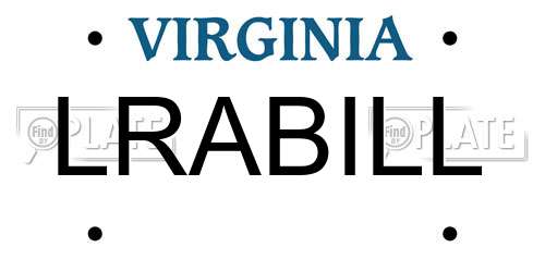 LRABILL Virginia License Plate