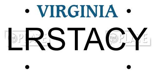 LRSTACY Virginia License Plate
