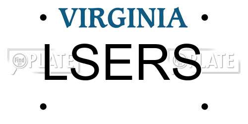 LSERS Virginia License Plate