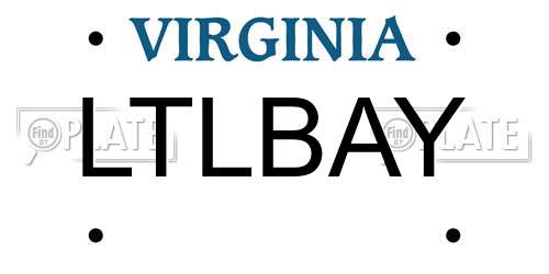 LTLBAY Virginia License Plate