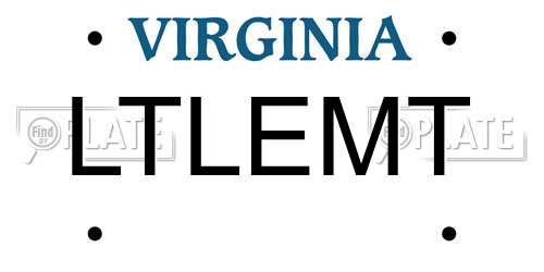 LTLEMT Virginia License Plate