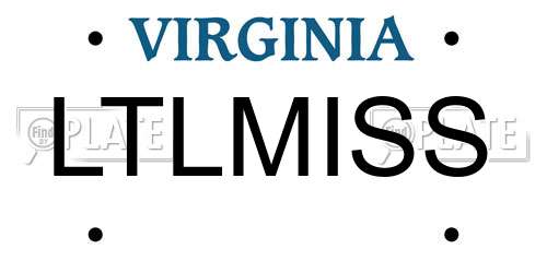 LTLMISS Virginia License Plate