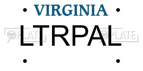LTRPAL Virginia License Plate