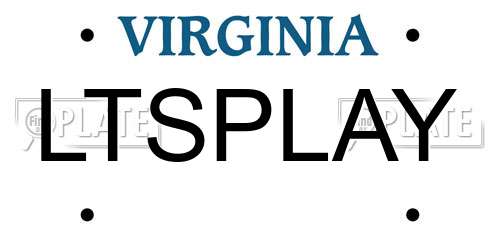 LTSPLAY Virginia License Plate
