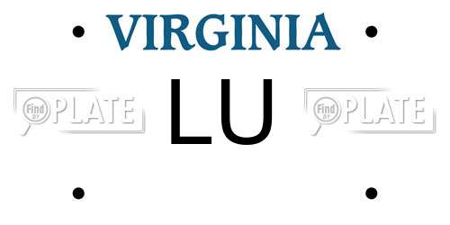 LU Virginia License Plate