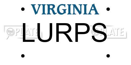 LURPS Virginia License Plate