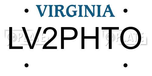 LV2PHTO Virginia License Plate