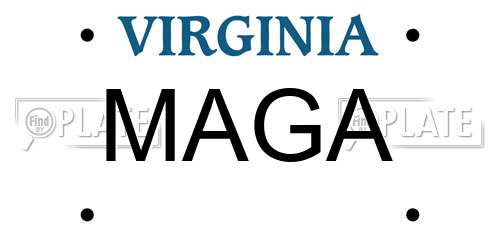 MAGA Virginia License Plate
