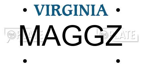 MAGGZ Virginia License Plate