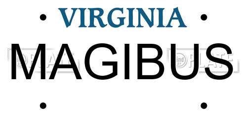 MAGIBUS Virginia License Plate