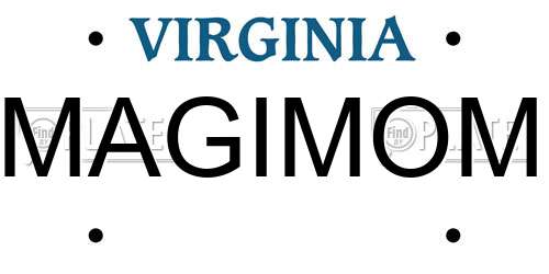 MAGIMOM Virginia License Plate