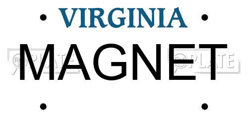 MAGNET Virginia License Plate