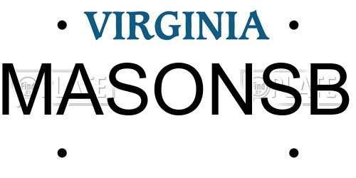 MASONSB Virginia License Plate