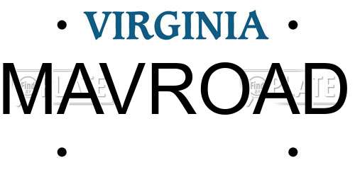 MAVROAD Virginia License Plate