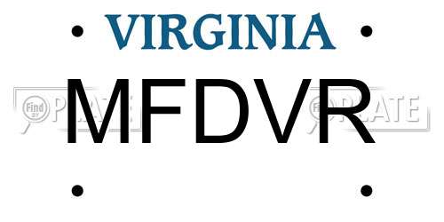MFDVR Virginia License Plate