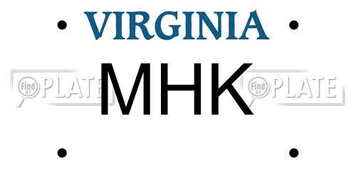 MHK Virginia License Plate