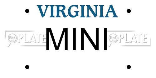 MINI Virginia License Plate
