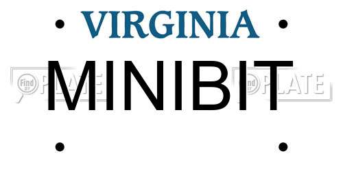 MINIBIT Virginia License Plate