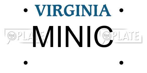 MINIC Virginia License Plate