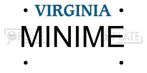 MINIME Virginia License Plate