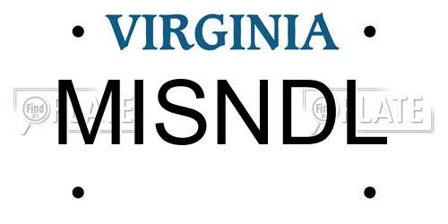 MISNDL Virginia License Plate
