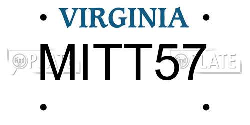 MITT57 Virginia License Plate