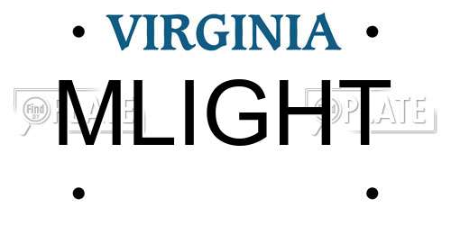 MLIGHT Virginia License Plate