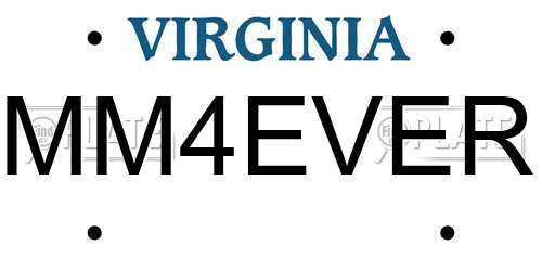 MM4EVER Virginia License Plate