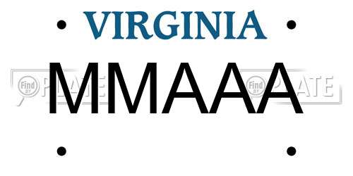 MMAAA Virginia License Plate