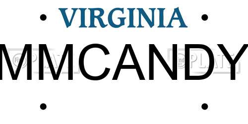 MMCANDY Virginia License Plate