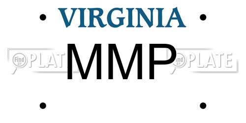 MMP Virginia License Plate