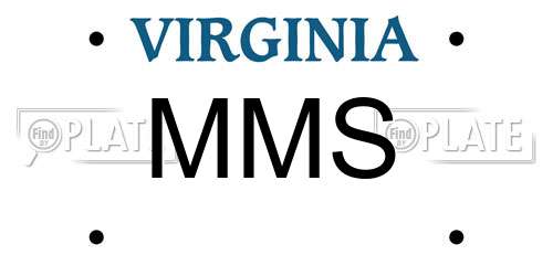 MMS Virginia License Plate
