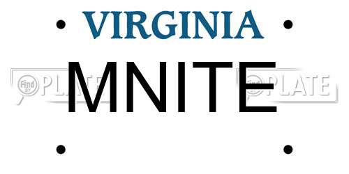 MNITE Virginia License Plate
