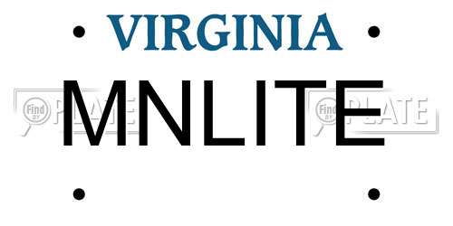 MNLITE Virginia License Plate