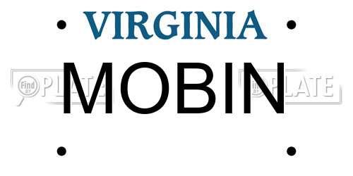 MOBIN Virginia License Plate