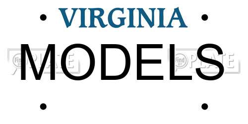 MODELS Virginia License Plate